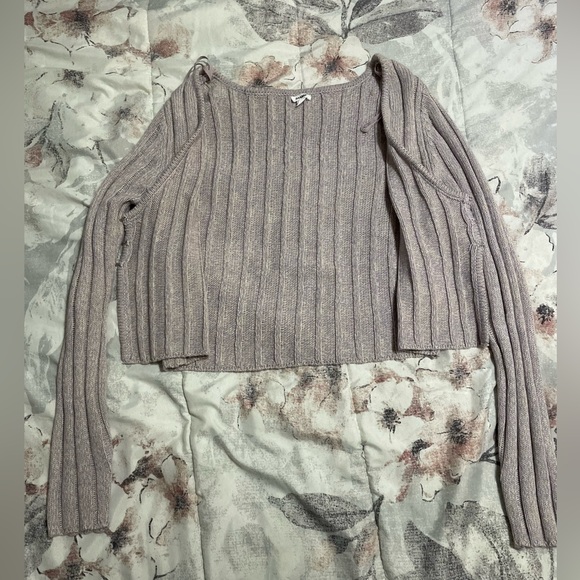 garage buttoned cardigan in purple - Picture 2 of 3